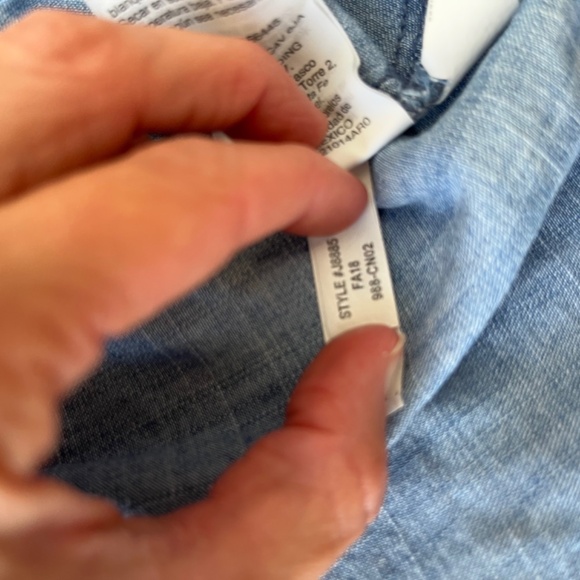 Madewell Denim Top - Picture 3 of 9